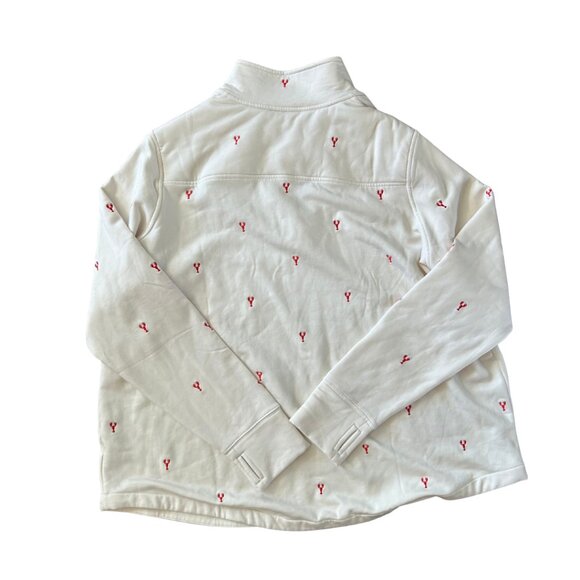 Vineyard Vines Women's White Dreamcloth Quarter Zip Pullover 2X - Picture 2 of 4